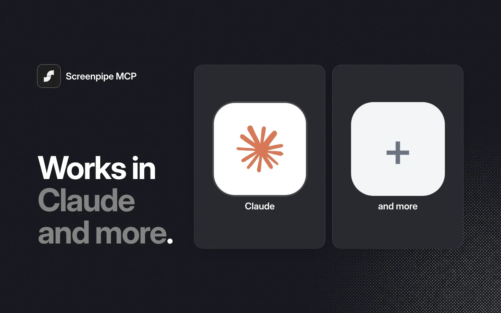 Screenpipe MCP works in Claude and more agents.
