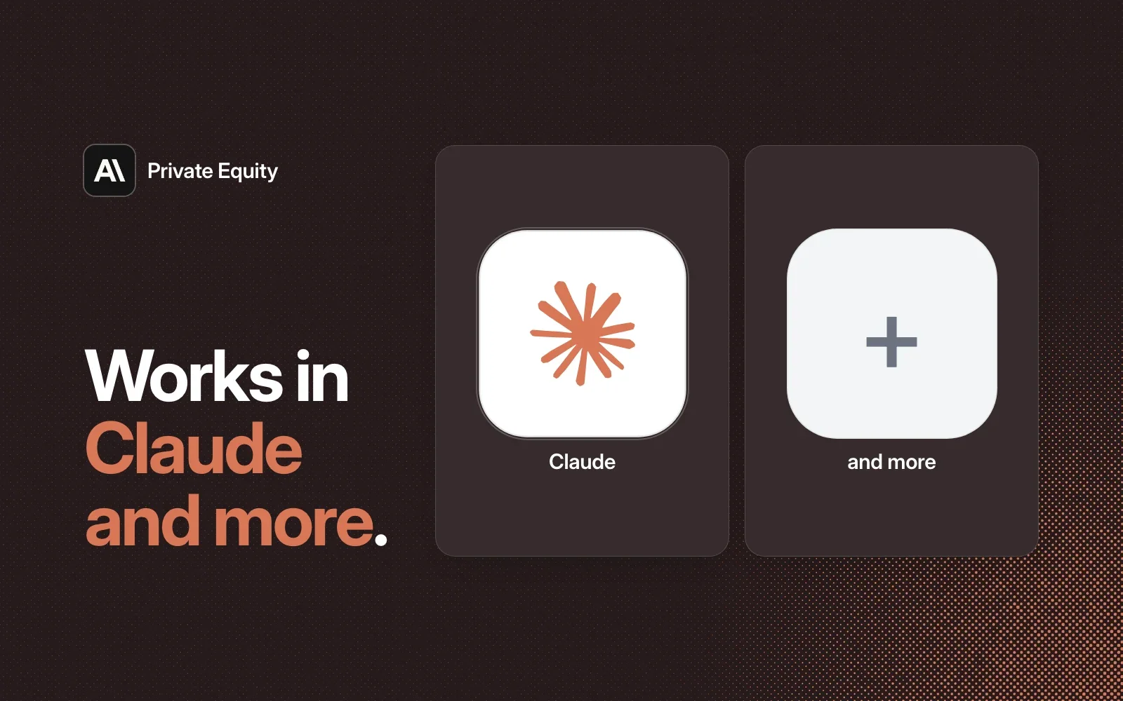 Private Equity works in Claude and more agents.