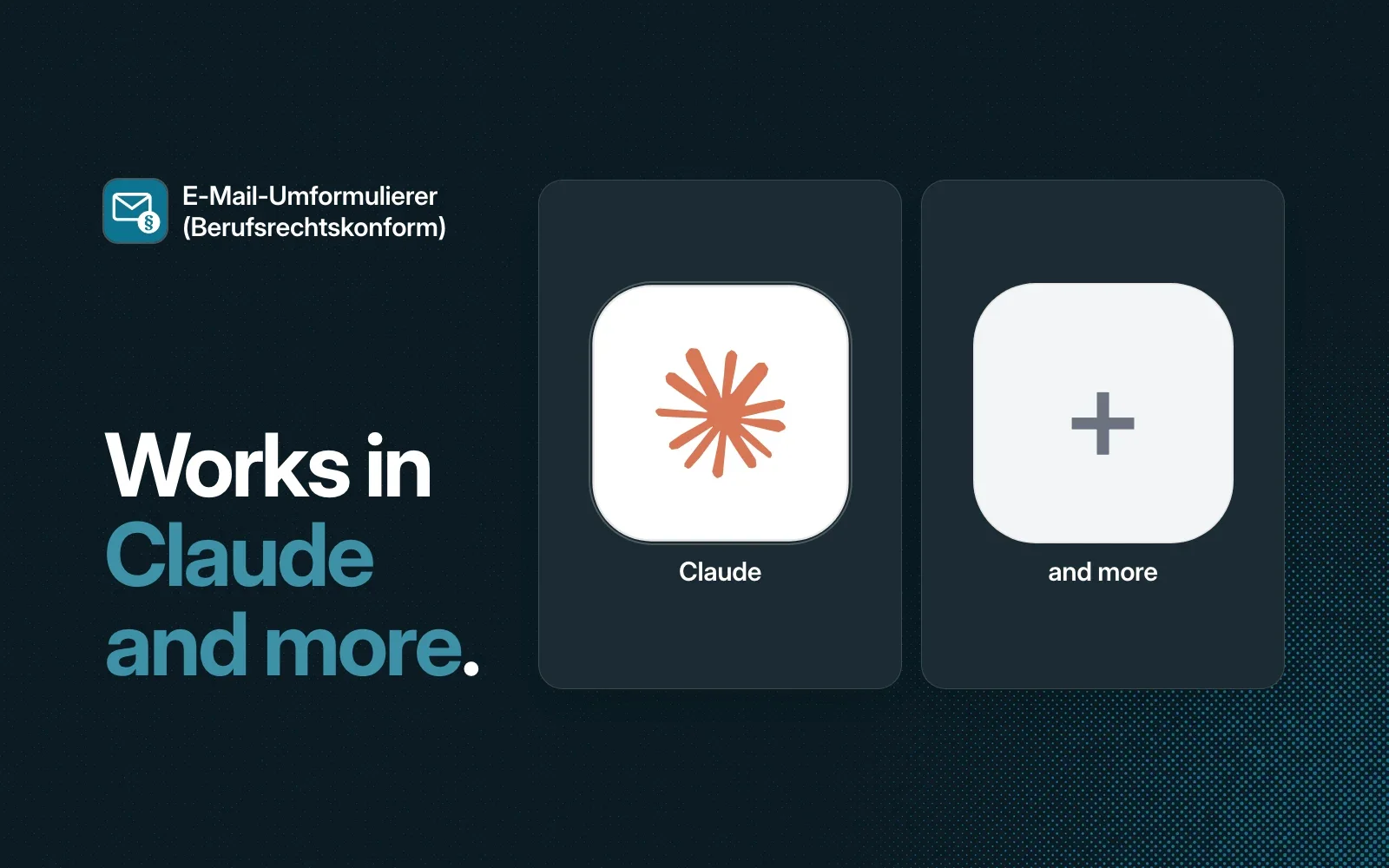 Works in Claude and more.