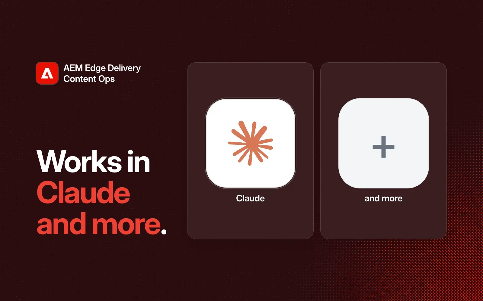 AEM Edge Delivery Content Ops works in Claude and more agents.