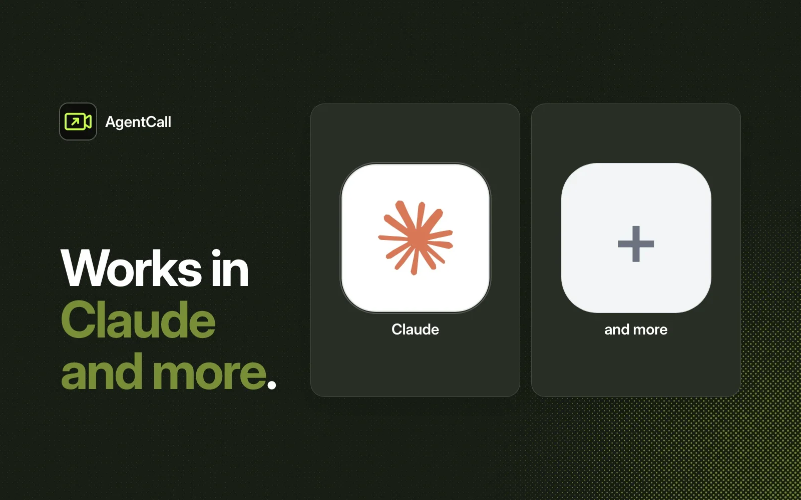 Where AgentCall works: Claude and more, joining Google Meet, Teams or Zoom