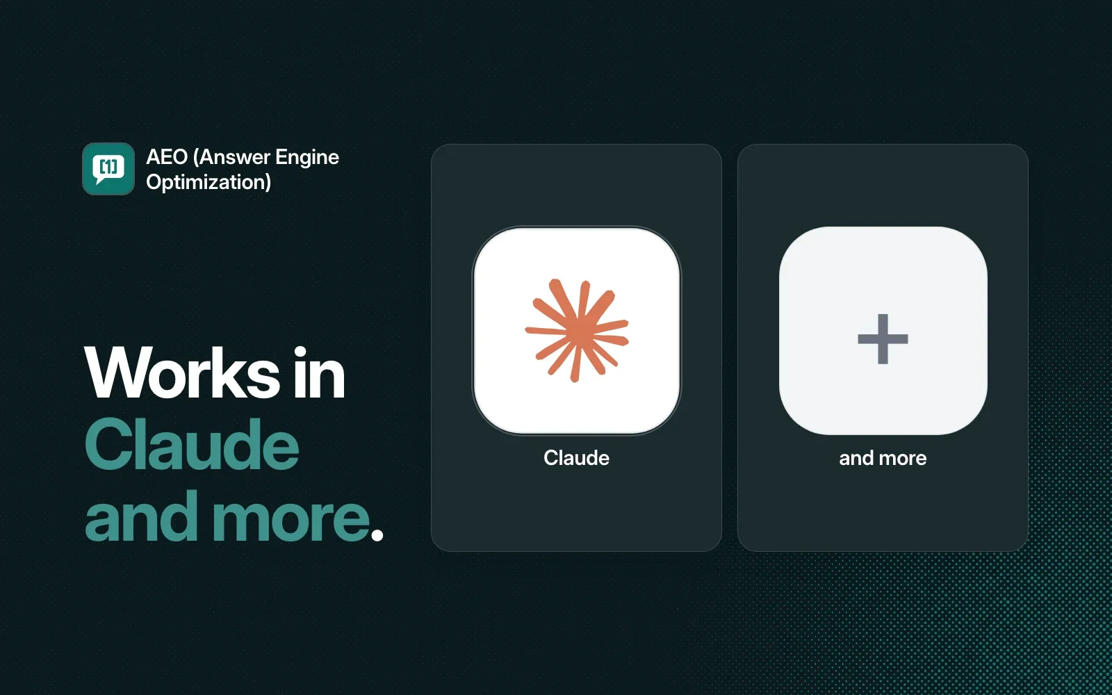 AEO (Answer Engine Optimization) works in Claude and more agents.