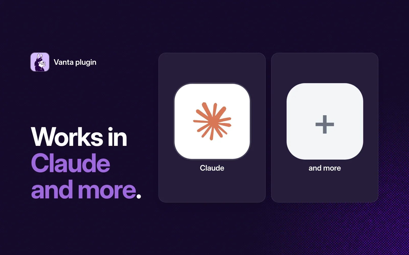 Works in Claude and more.