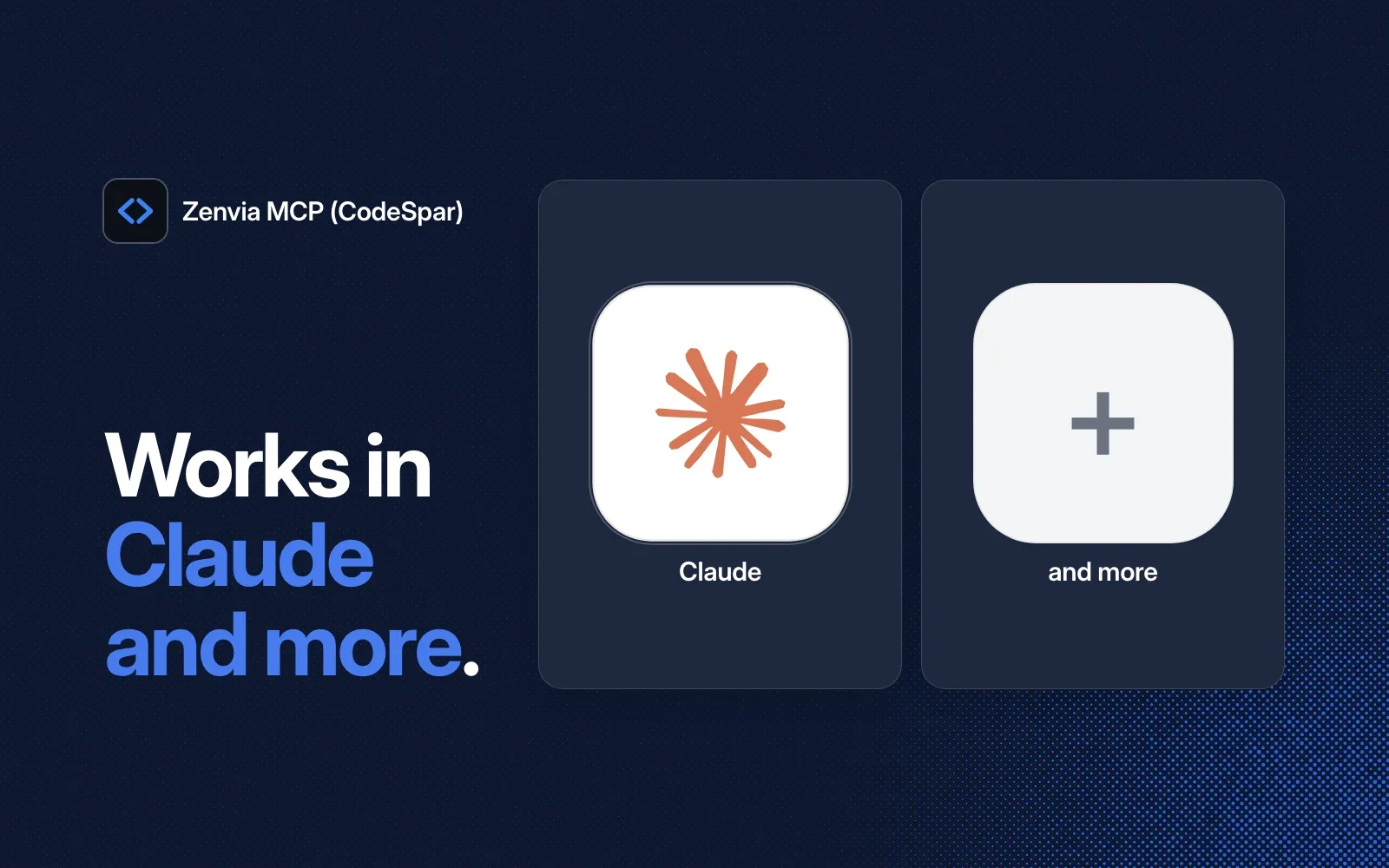 Zenvia MCP (CodeSpar) works in Claude and more.